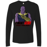 T-Shirts Black / S Thanos Sam Men's Premium Long Sleeve