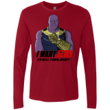 T-Shirts Cardinal / S Thanos Sam Men's Premium Long Sleeve