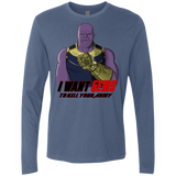 T-Shirts Indigo / S Thanos Sam Men's Premium Long Sleeve
