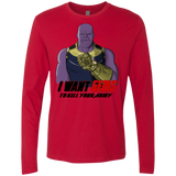 T-Shirts Red / S Thanos Sam Men's Premium Long Sleeve