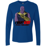 T-Shirts Royal / S Thanos Sam Men's Premium Long Sleeve