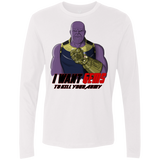 T-Shirts White / S Thanos Sam Men's Premium Long Sleeve