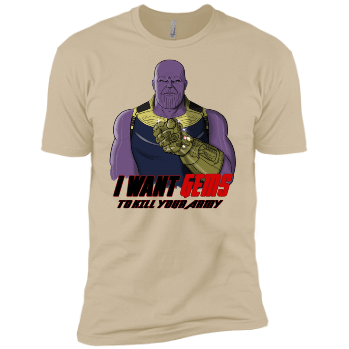 T-Shirts Sand / X-Small Thanos Sam Men's Premium T-Shirt