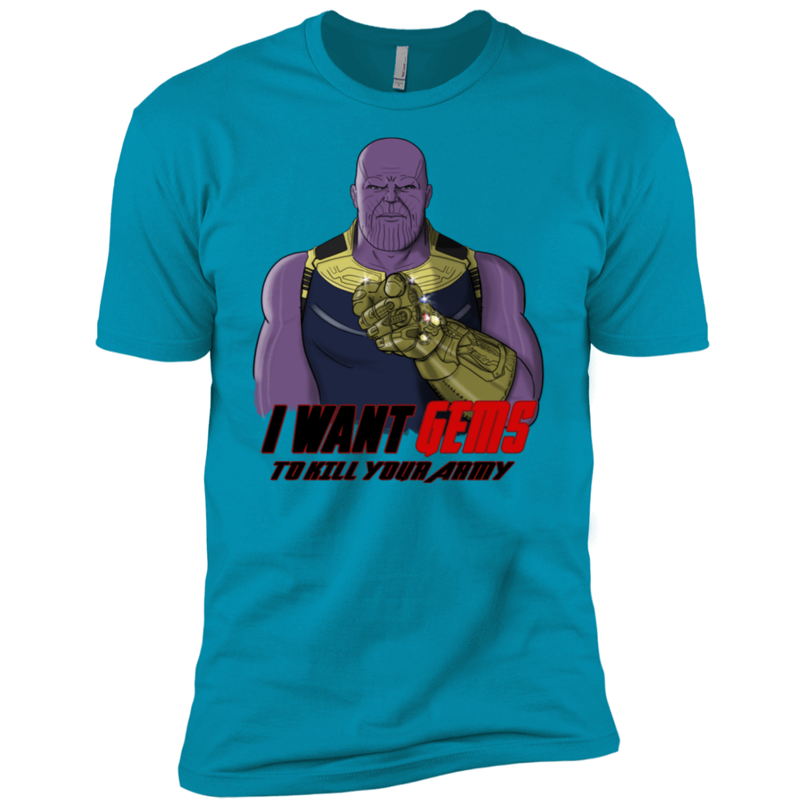 T-Shirts Turquoise / X-Small Thanos Sam Men's Premium T-Shirt