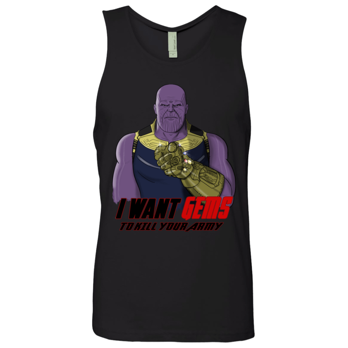 T-Shirts Black / S Thanos Sam Men's Premium Tank Top