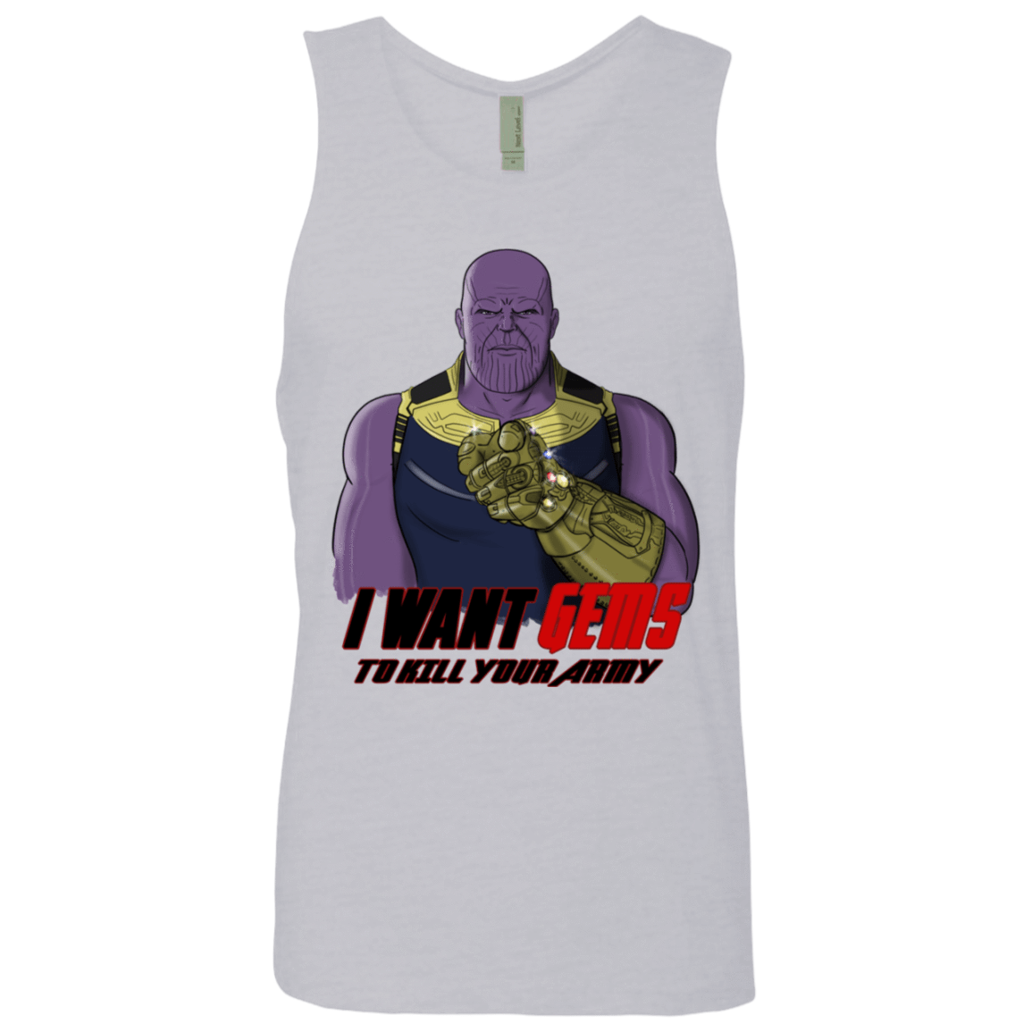 T-Shirts Heather Grey / S Thanos Sam Men's Premium Tank Top
