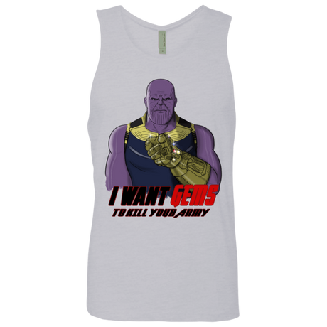 T-Shirts Heather Grey / S Thanos Sam Men's Premium Tank Top