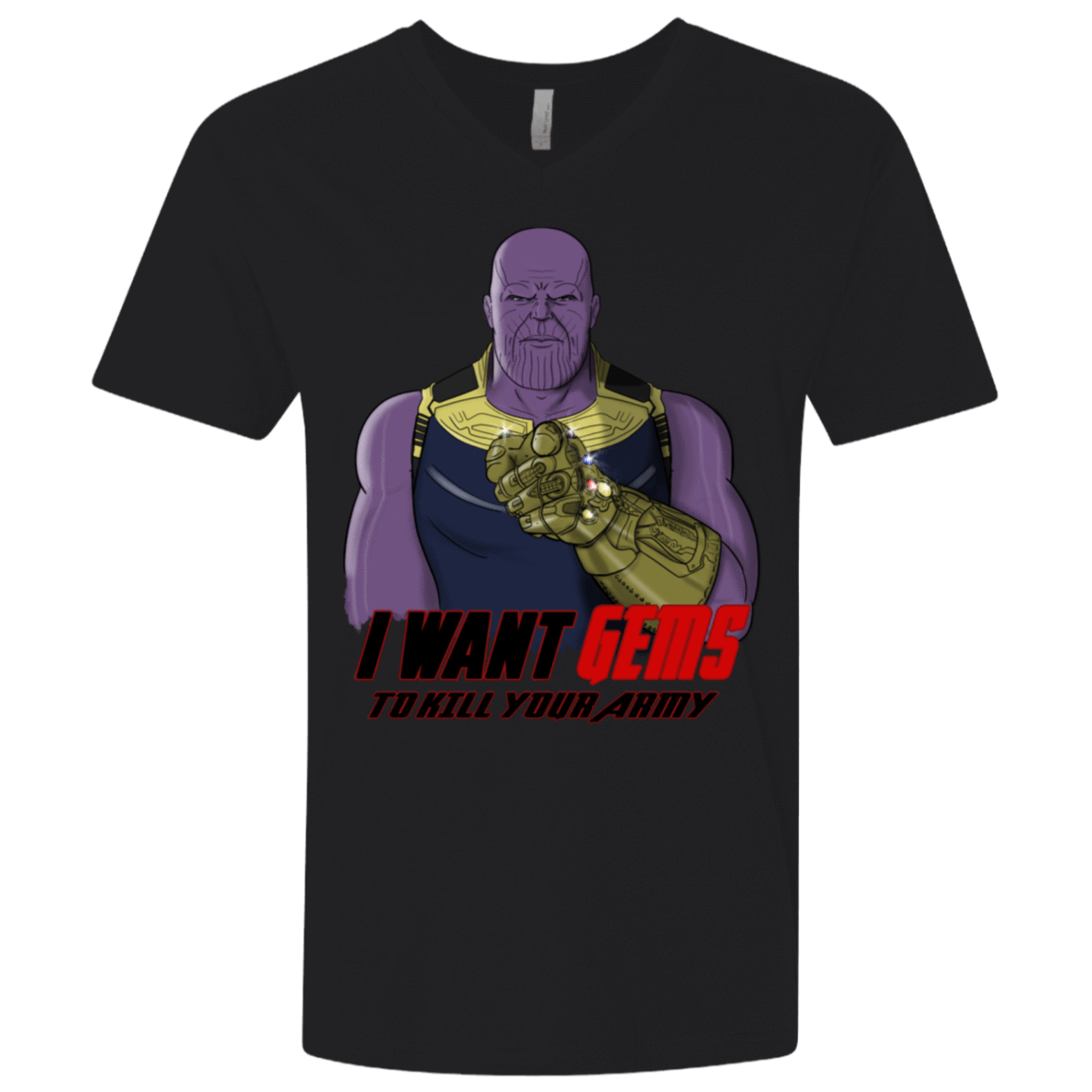 T-Shirts Black / X-Small Thanos Sam Men's Premium V-Neck