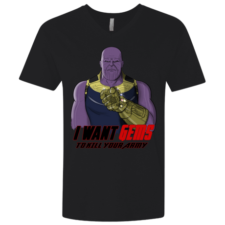 T-Shirts Black / X-Small Thanos Sam Men's Premium V-Neck