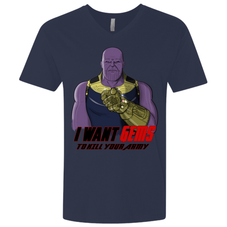 T-Shirts Midnight Navy / X-Small Thanos Sam Men's Premium V-Neck