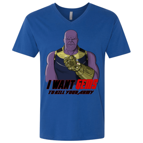 T-Shirts Royal / X-Small Thanos Sam Men's Premium V-Neck