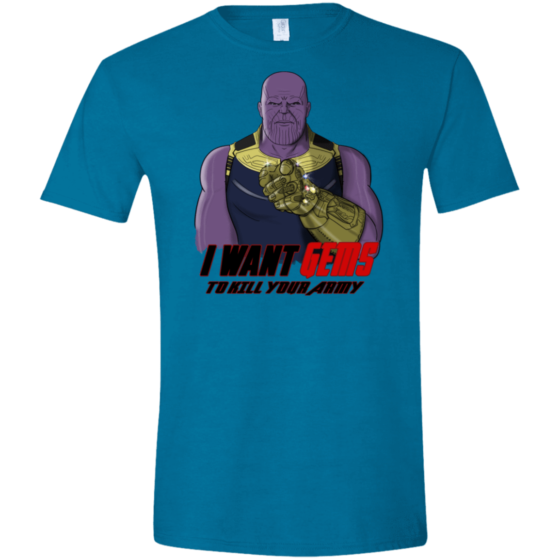 T-Shirts Antique Sapphire / S Thanos Sam Men's Semi-Fitted Softstyle