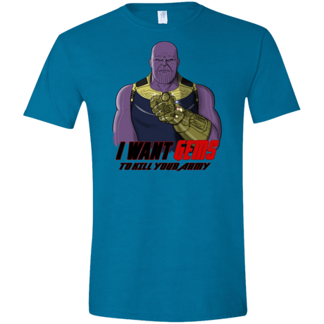 T-Shirts Antique Sapphire / S Thanos Sam Men's Semi-Fitted Softstyle