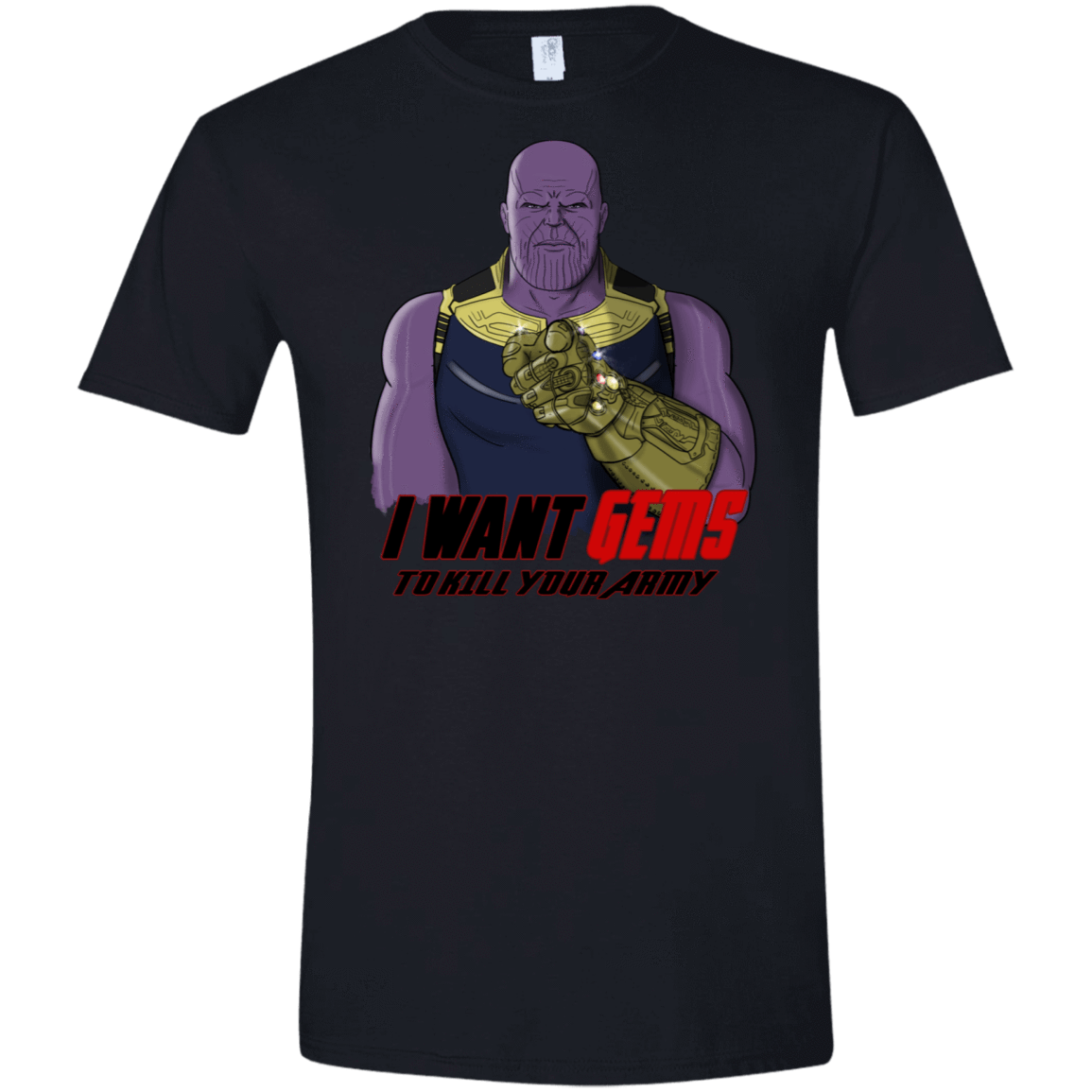 T-Shirts Black / X-Small Thanos Sam Men's Semi-Fitted Softstyle