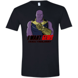 T-Shirts Black / X-Small Thanos Sam Men's Semi-Fitted Softstyle