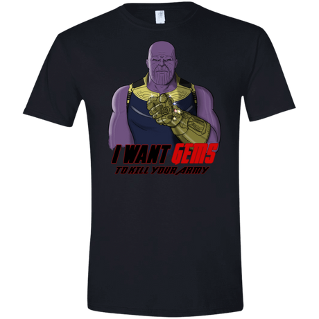 T-Shirts Black / X-Small Thanos Sam Men's Semi-Fitted Softstyle