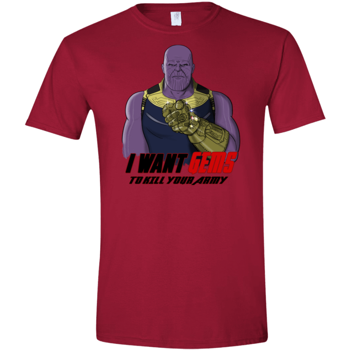 T-Shirts Cardinal Red / S Thanos Sam Men's Semi-Fitted Softstyle