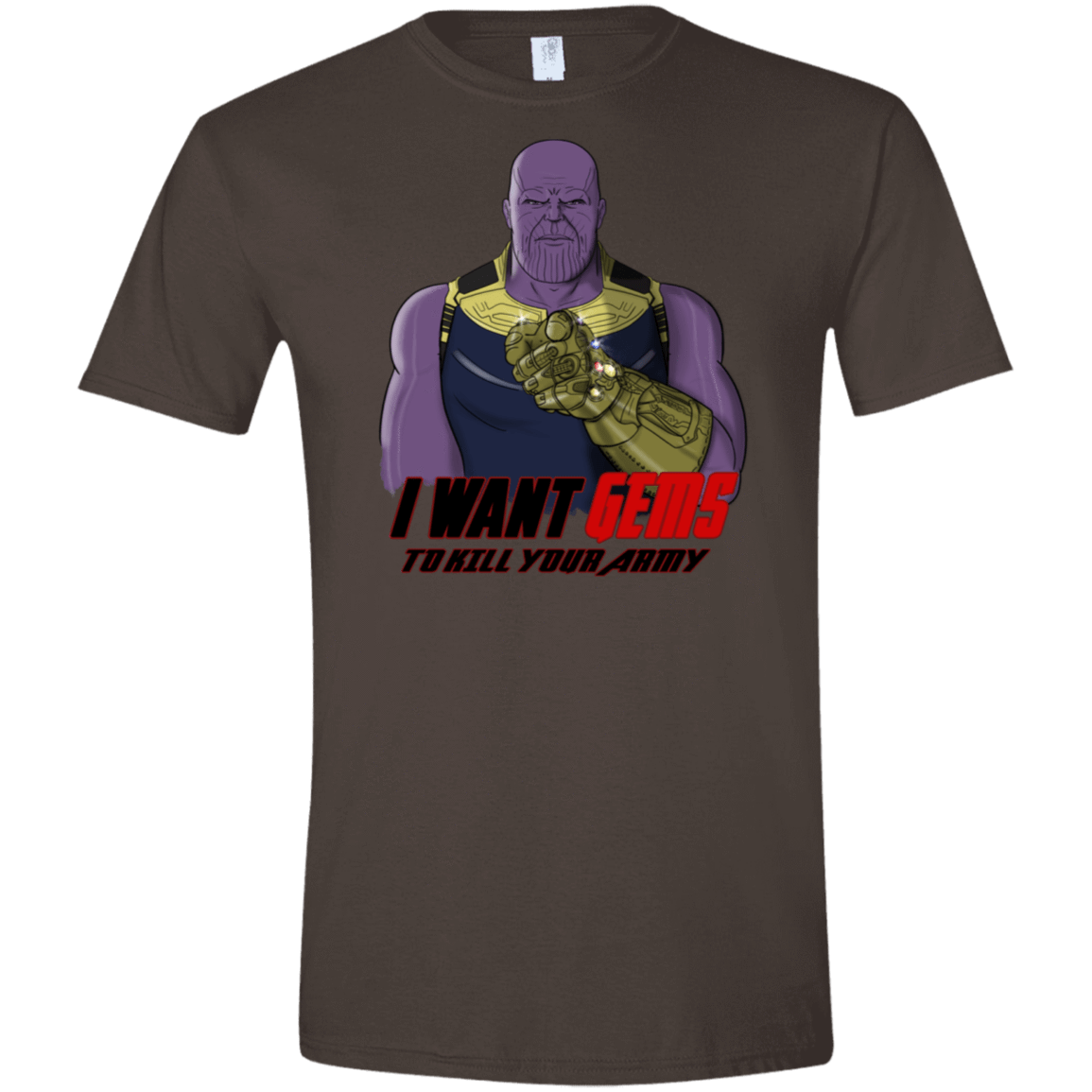 T-Shirts Dark Chocolate / S Thanos Sam Men's Semi-Fitted Softstyle