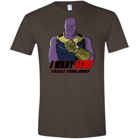T-Shirts Dark Chocolate / S Thanos Sam Men's Semi-Fitted Softstyle