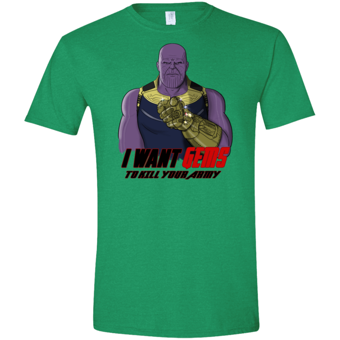 T-Shirts Heather Irish Green / S Thanos Sam Men's Semi-Fitted Softstyle