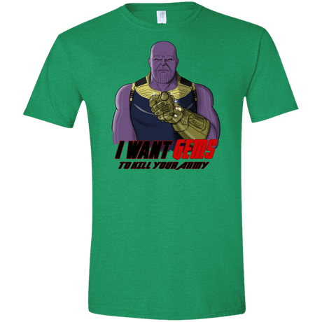T-Shirts Heather Irish Green / S Thanos Sam Men's Semi-Fitted Softstyle