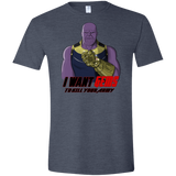 T-Shirts Heather Navy / S Thanos Sam Men's Semi-Fitted Softstyle