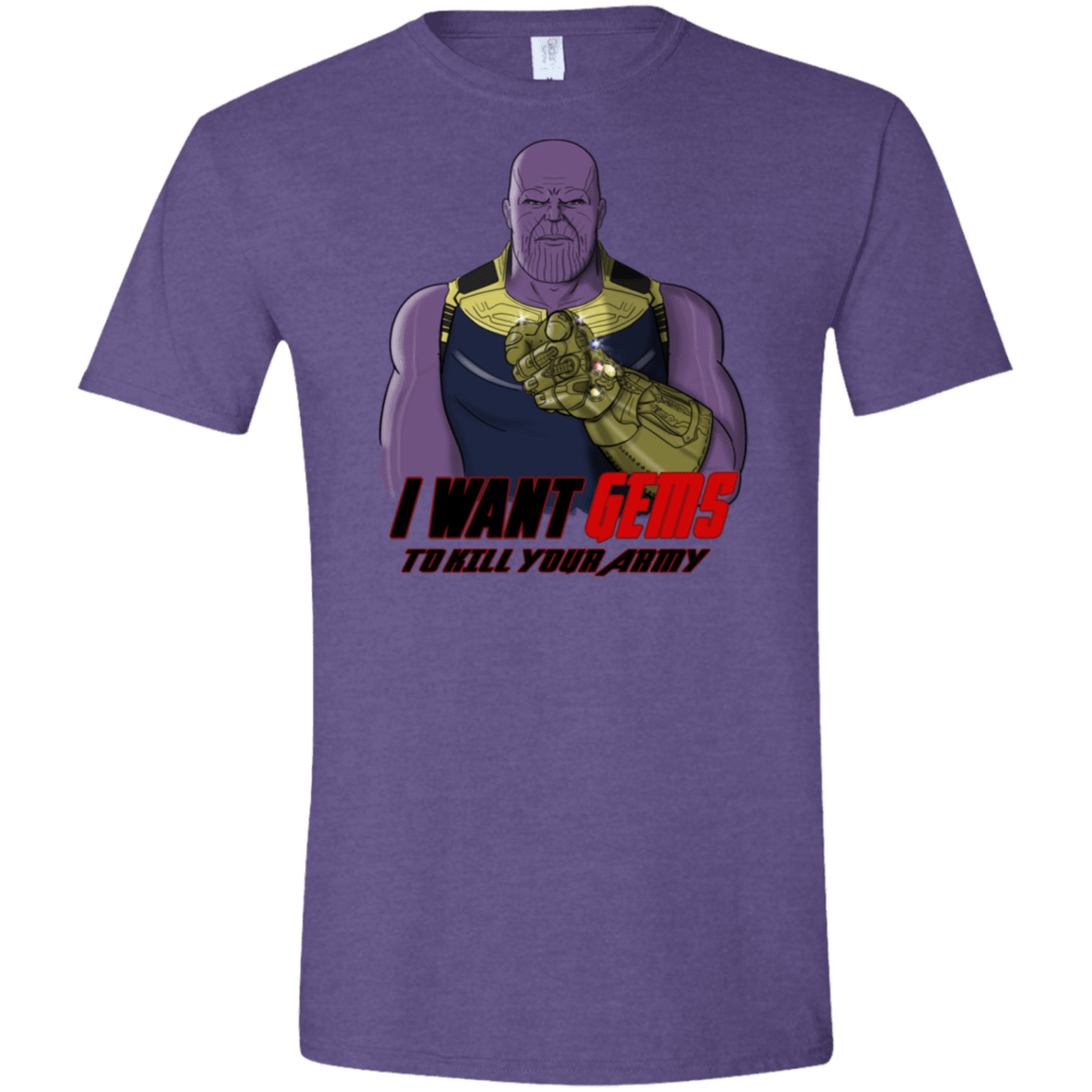 T-Shirts Heather Purple / S Thanos Sam Men's Semi-Fitted Softstyle