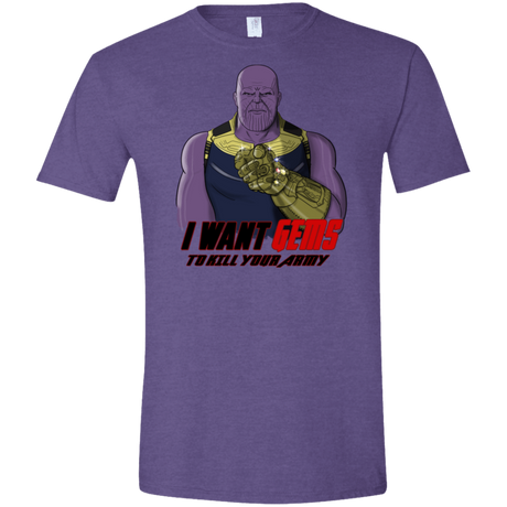 T-Shirts Heather Purple / S Thanos Sam Men's Semi-Fitted Softstyle