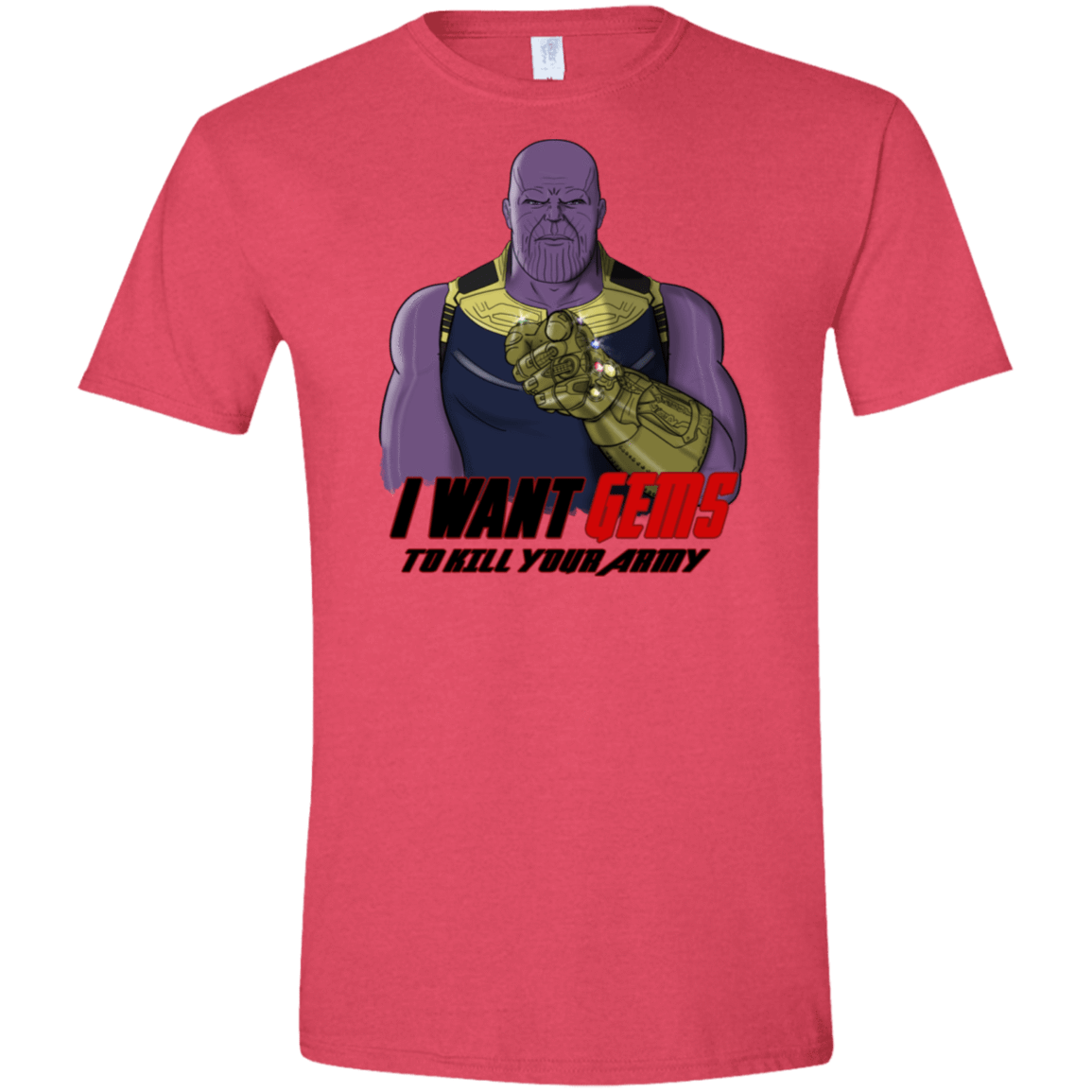 T-Shirts Heather Red / S Thanos Sam Men's Semi-Fitted Softstyle