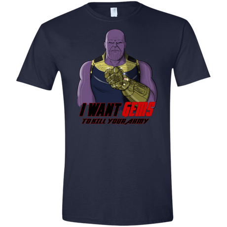 T-Shirts Navy / X-Small Thanos Sam Men's Semi-Fitted Softstyle