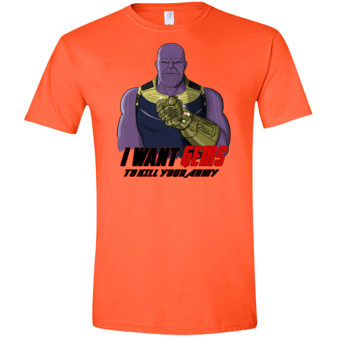 T-Shirts Orange / S Thanos Sam Men's Semi-Fitted Softstyle