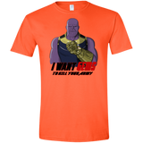 T-Shirts Orange / S Thanos Sam Men's Semi-Fitted Softstyle
