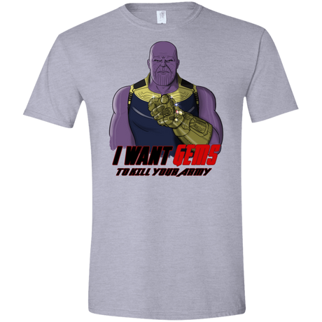 T-Shirts Sport Grey / X-Small Thanos Sam Men's Semi-Fitted Softstyle