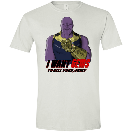 T-Shirts White / X-Small Thanos Sam Men's Semi-Fitted Softstyle