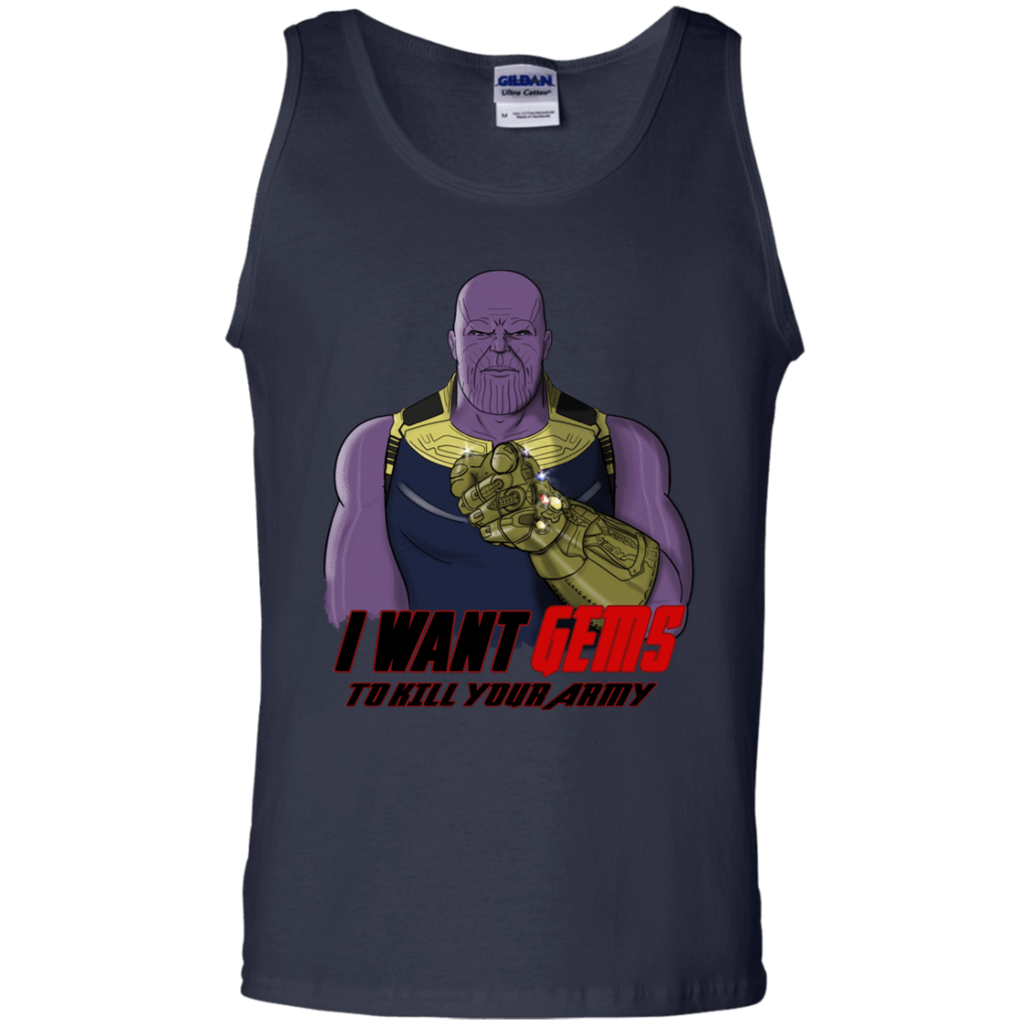 T-Shirts Navy / S Thanos Sam Men's Tank Top
