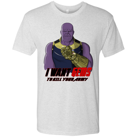 T-Shirts Heather White / S Thanos Sam Men's Triblend T-Shirt