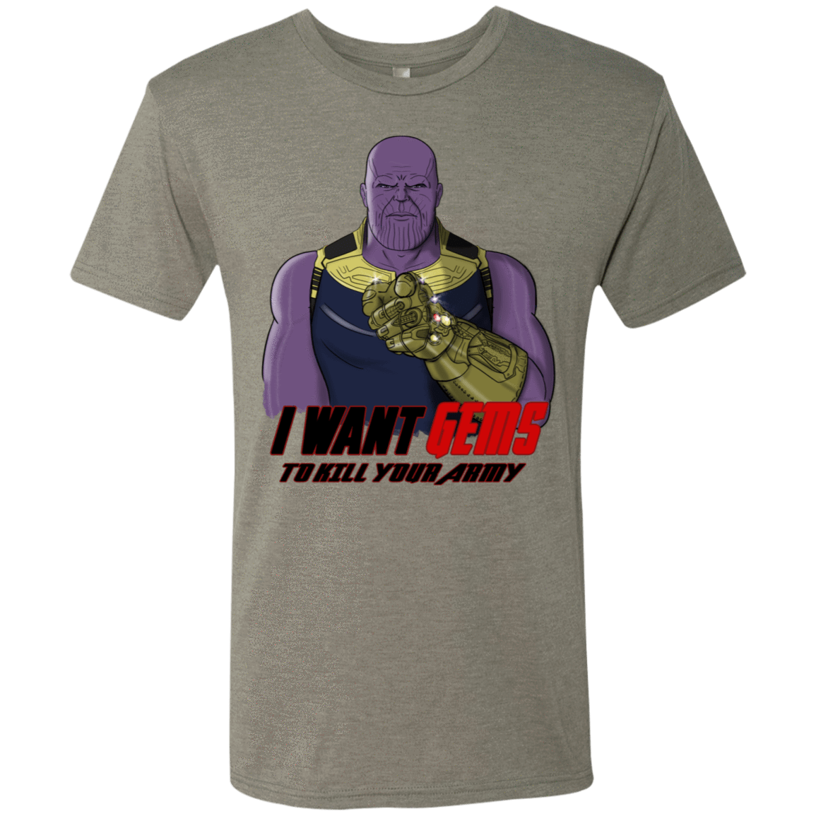 T-Shirts Venetian Grey / S Thanos Sam Men's Triblend T-Shirt
