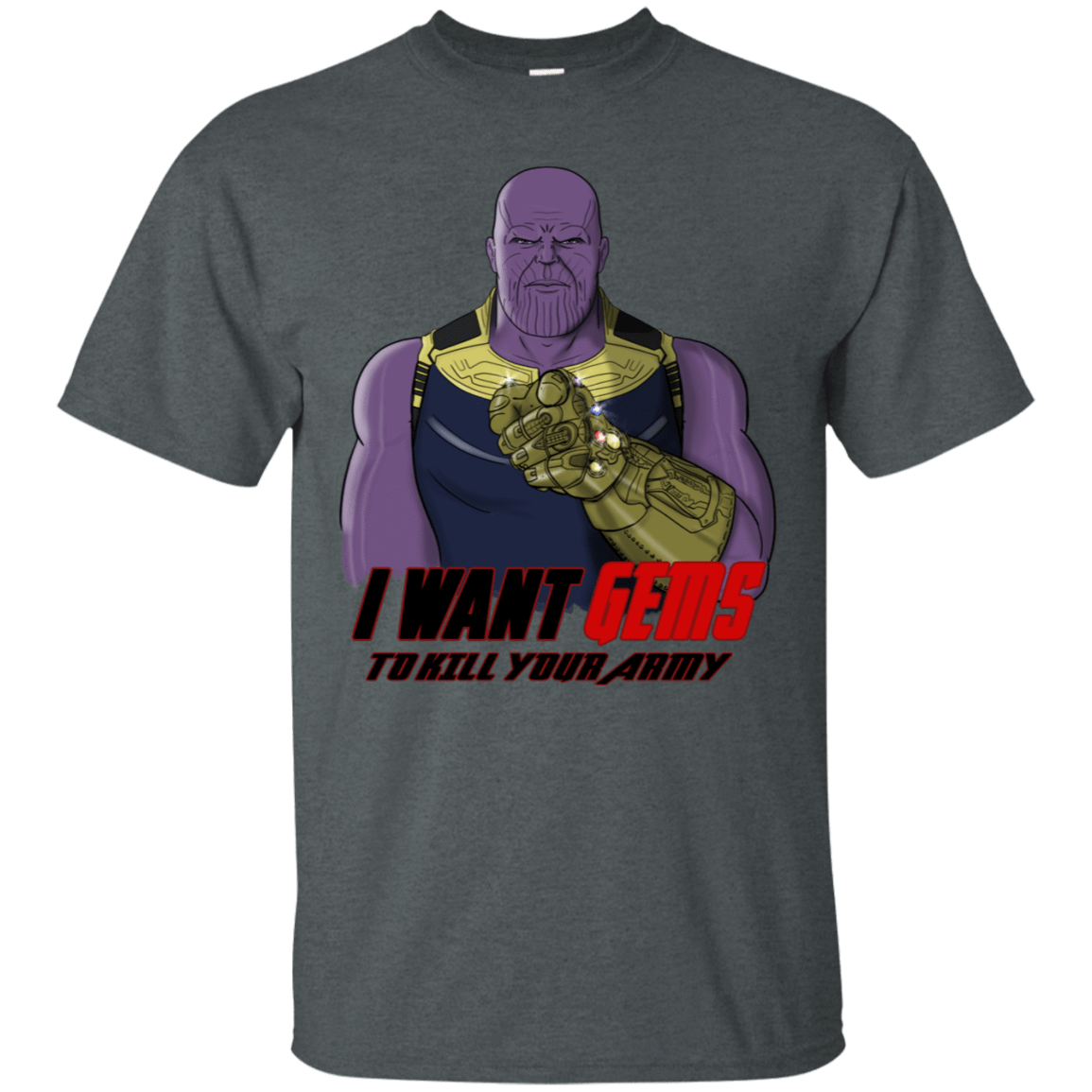 T-Shirts Dark Heather / S Thanos Sam T-Shirt