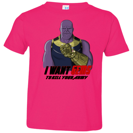 T-Shirts Hot Pink / 2T Thanos Sam Toddler Premium T-Shirt