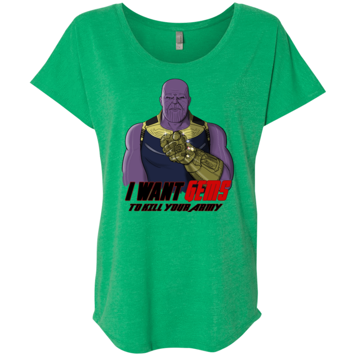 T-Shirts Envy / X-Small Thanos Sam Triblend Dolman Sleeve