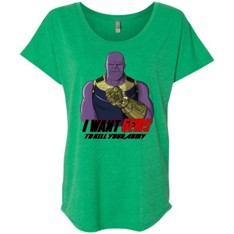 T-Shirts Envy / X-Small Thanos Sam Triblend Dolman Sleeve