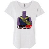 T-Shirts Heather White / X-Small Thanos Sam Triblend Dolman Sleeve