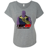 T-Shirts Premium Heather / X-Small Thanos Sam Triblend Dolman Sleeve