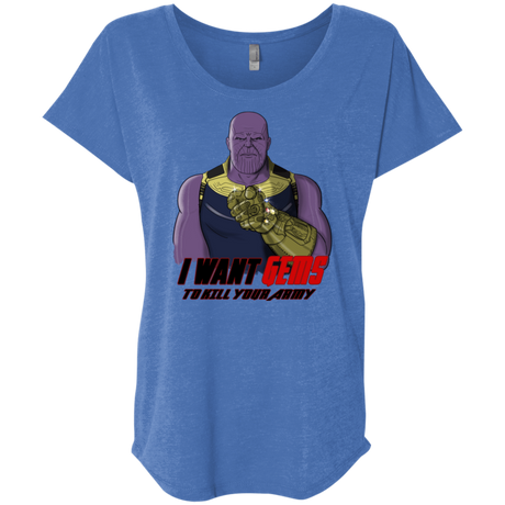 T-Shirts Vintage Royal / X-Small Thanos Sam Triblend Dolman Sleeve