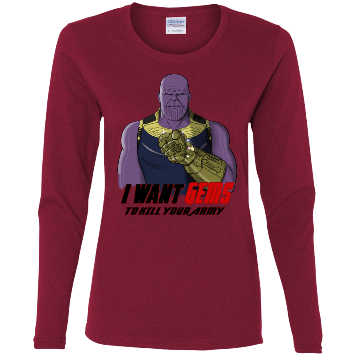 T-Shirts Cardinal / S Thanos Sam Women's Long Sleeve T-Shirt