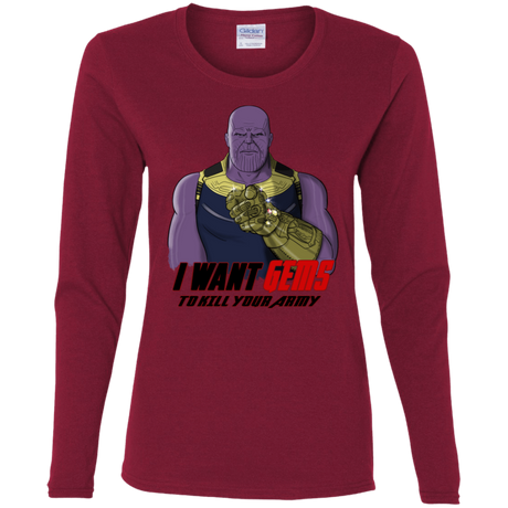 T-Shirts Cardinal / S Thanos Sam Women's Long Sleeve T-Shirt