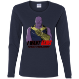 T-Shirts Navy / S Thanos Sam Women's Long Sleeve T-Shirt