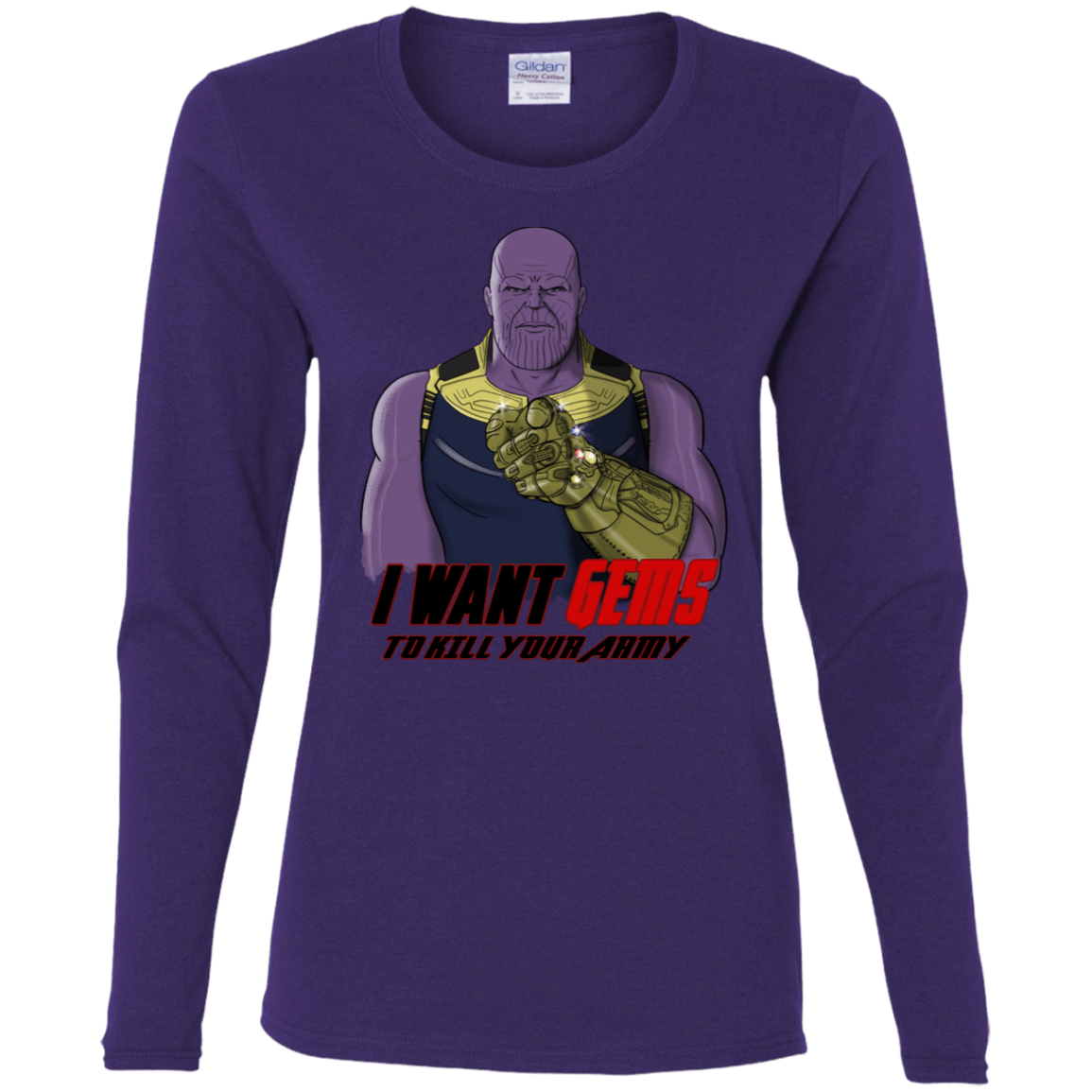 T-Shirts Purple / S Thanos Sam Women's Long Sleeve T-Shirt