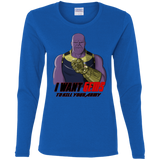 T-Shirts Royal / S Thanos Sam Women's Long Sleeve T-Shirt