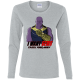 T-Shirts Sport Grey / S Thanos Sam Women's Long Sleeve T-Shirt